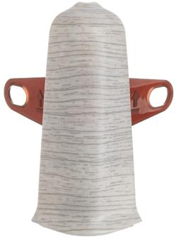 Угол наружный (внешний) с крепежом для плинтуса 70мм 