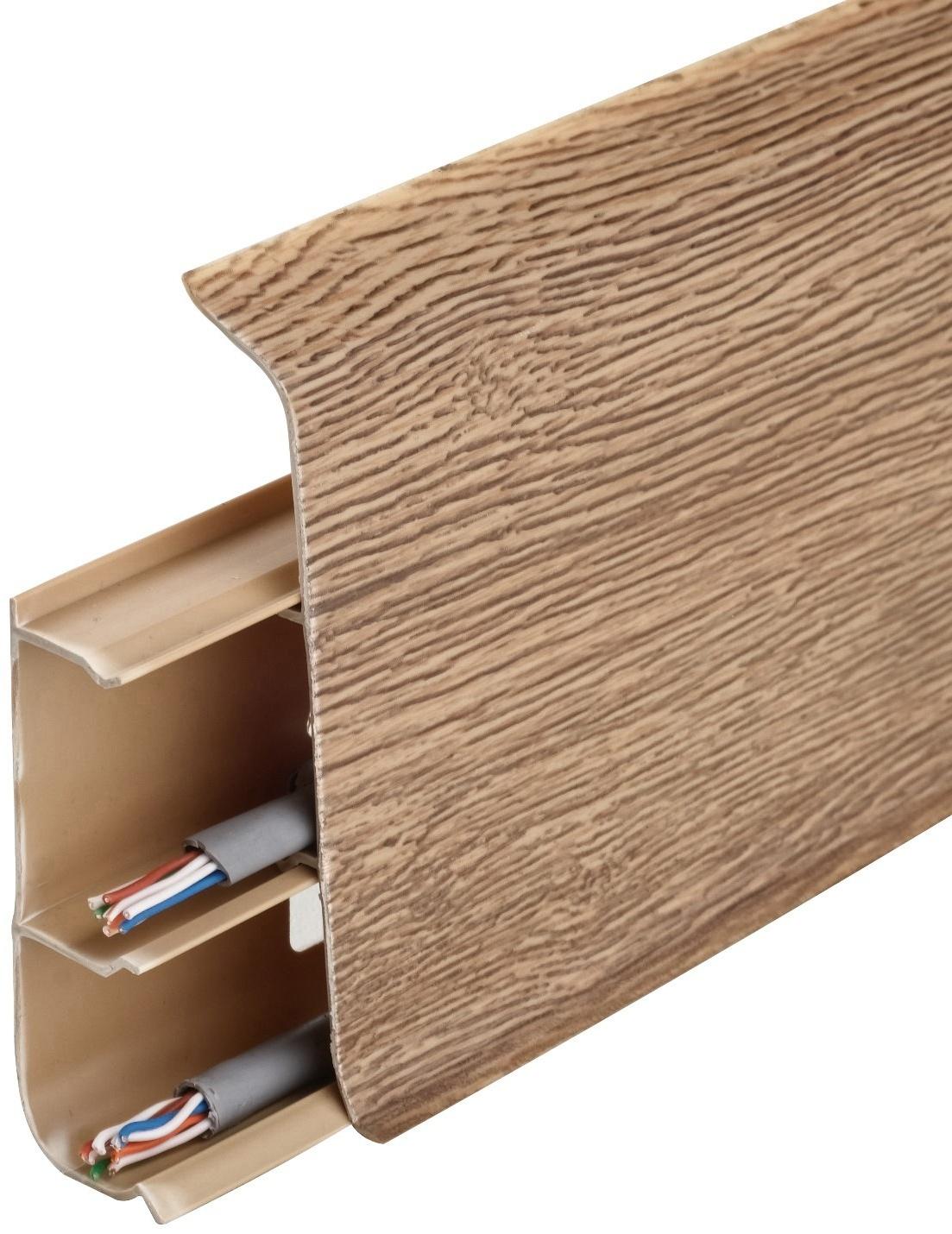 Плинтус напольный 70мм 2,2м 