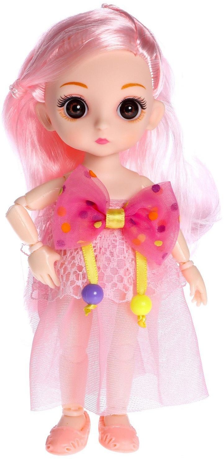 Кукла модная шарнирная «Эмма» в платье, МИКС