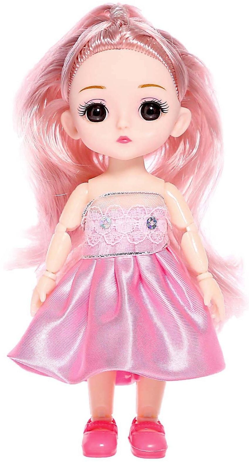 Кукла модная шарнирная «Эмма» в платье, МИКС