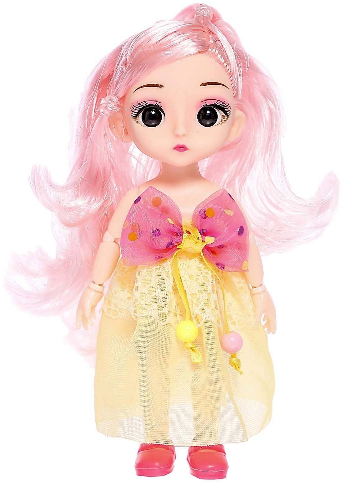 Кукла модная шарнирная «Эмма» в платье, МИКС