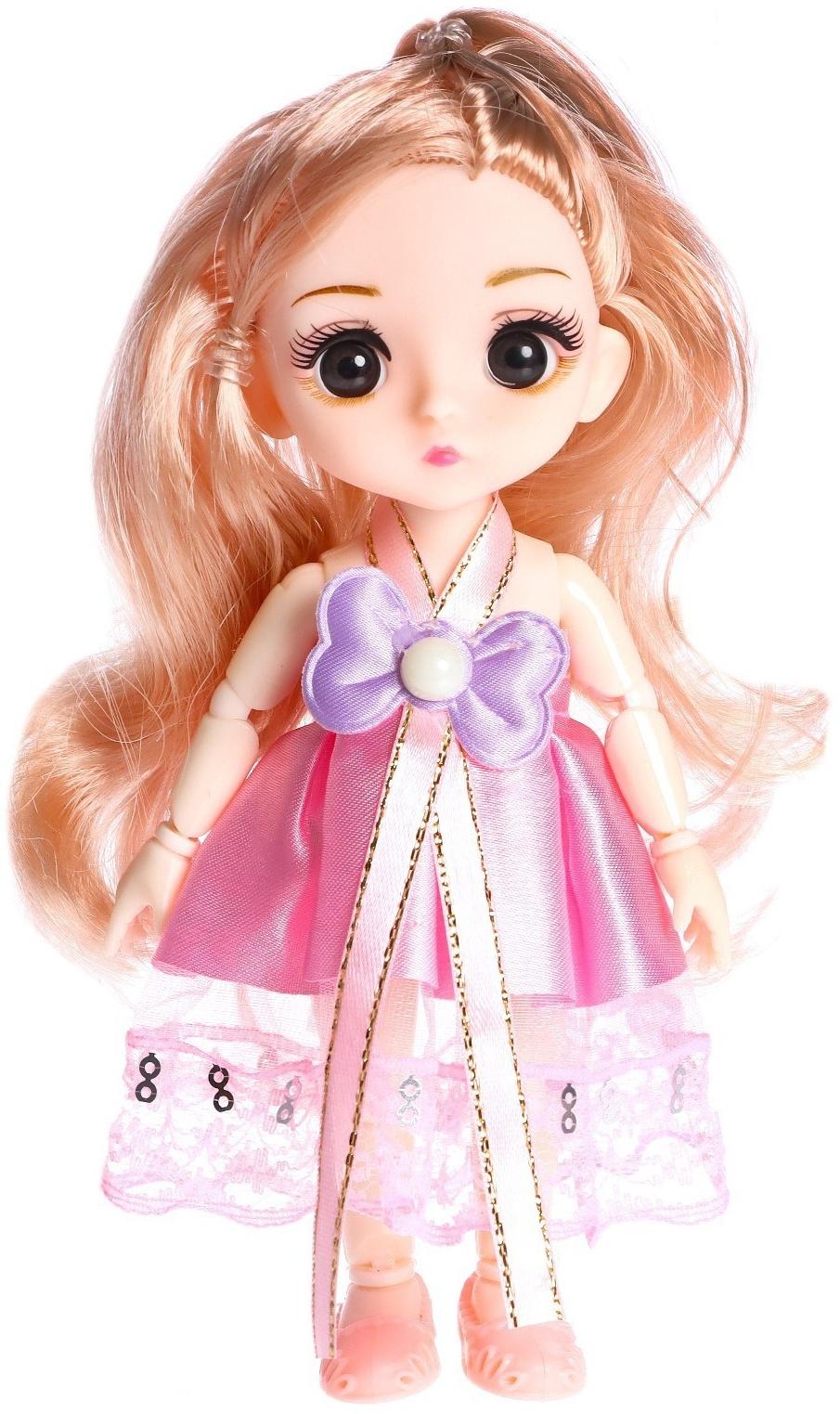 Кукла модная шарнирная «Эмма» в платье, МИКС