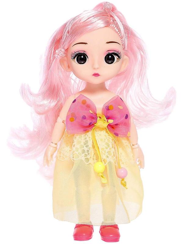 Кукла модная шарнирная «Эмма» в платье, МИКС