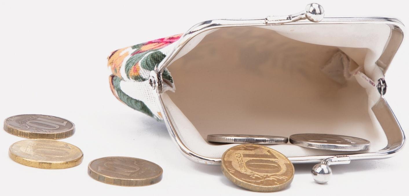 Кошелёк на фермуаре, цвет белый