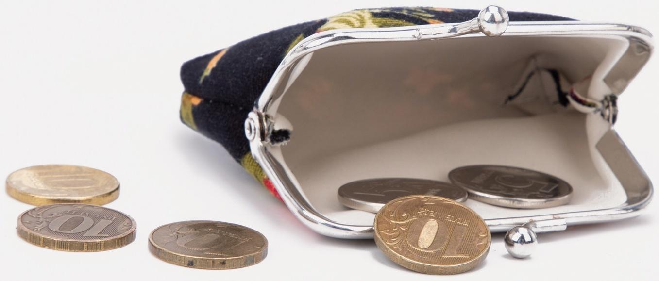 Кошелёк на фермуаре, цвет чёрный