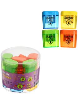 Точилка 2 отверстия с контейнером, deVENTE Avocado, МИКС