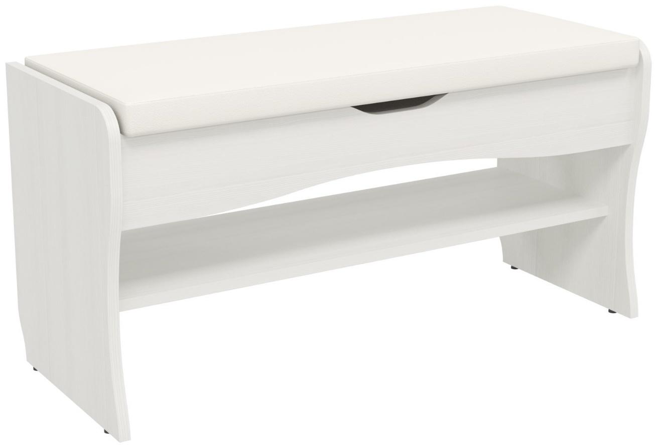 Банкетка Фьюжен, 900х370х470, Рамух белый