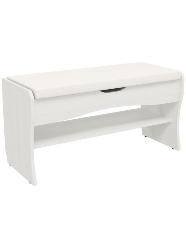 Банкетка Фьюжен, 900х370х470, Рамух белый