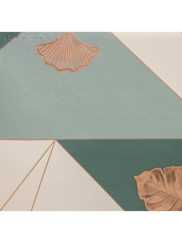 Клеёнка на стол на тканевой основе «Симфония», рулон 20 метров, ширина 137 см, цвет зелёный