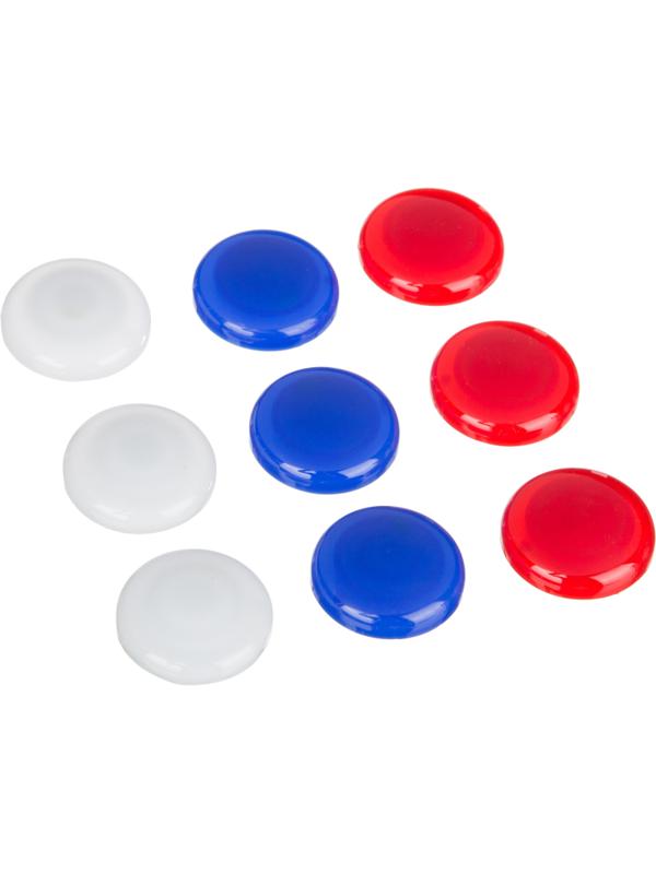 Магнитный держатель Attache для досок Триколор 30 мм,9 шт/уп ассорти