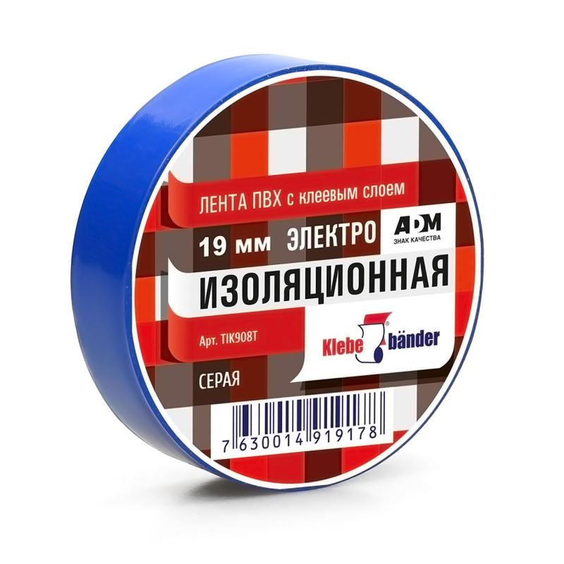 Изолента ПВХ TIK905T 19 х 20 синяя Klebebander/200/8