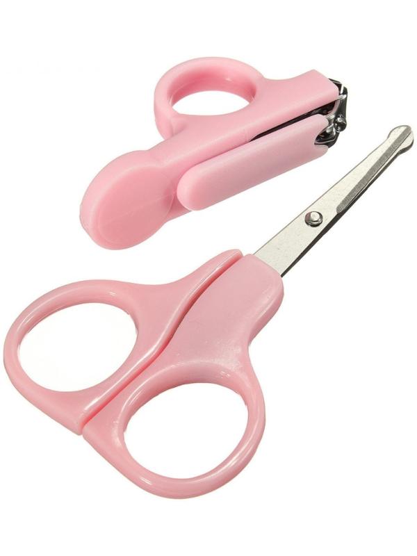Маникюрный набор: ножницы и щипчики, цвета МИКС