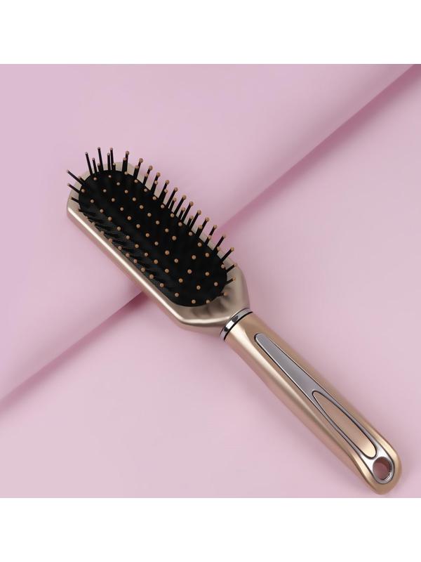 Расчёска массажная, 4,5 × 23 см, цвет золотистый