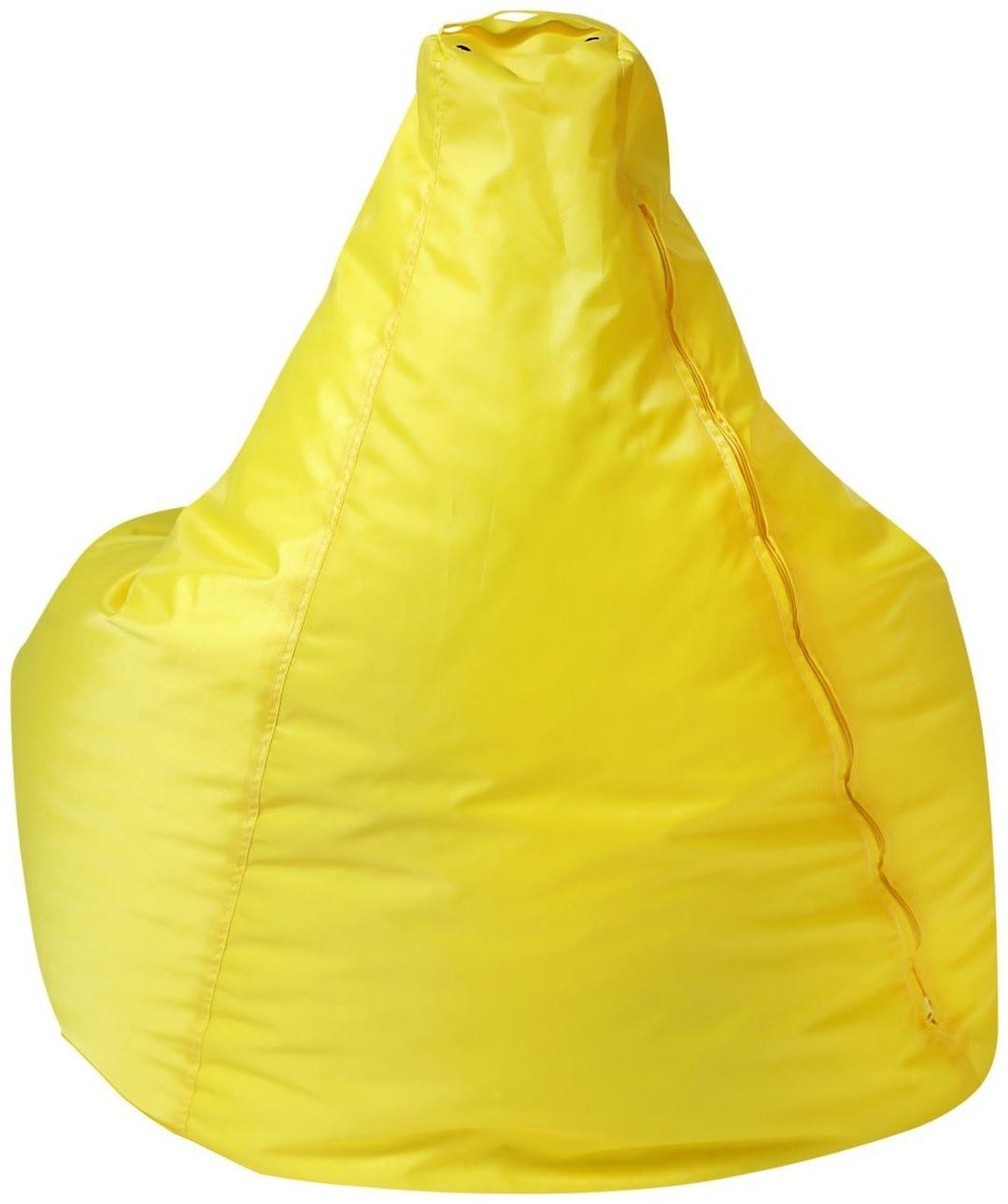 Кресло - мешок «Капля S», диаметр 85 см, высота 130 см, цвет жёлтый