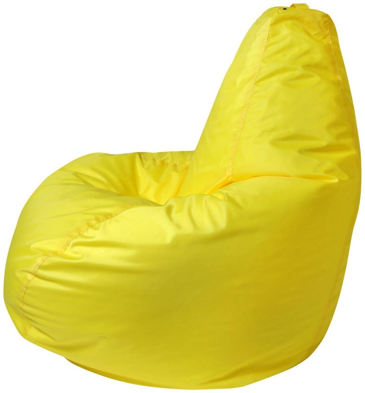 Кресло - мешок «Капля S», диаметр 85 см, высота 130 см, цвет жёлтый