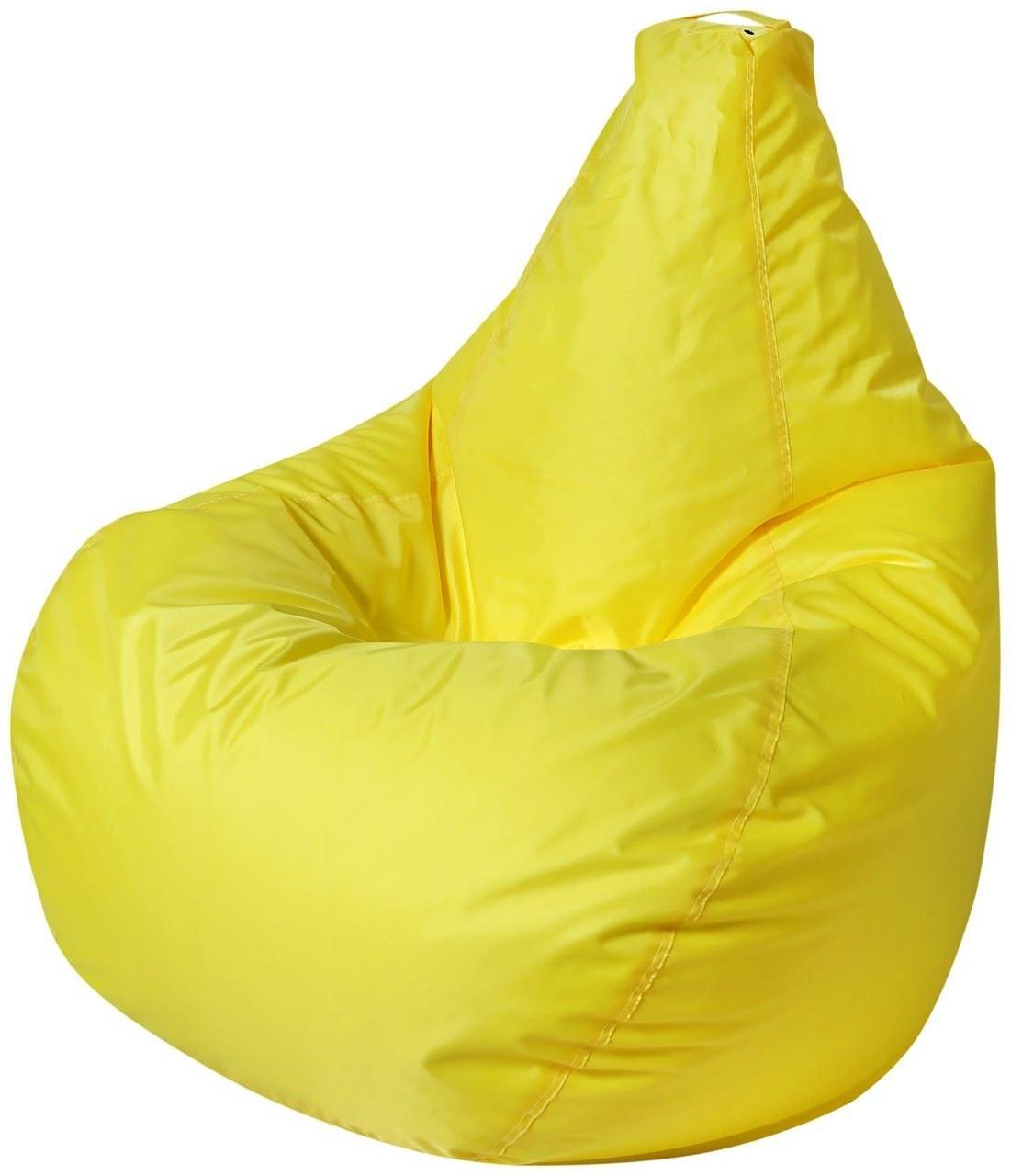 Кресло - мешок «Капля S», диаметр 85 см, высота 130 см, цвет жёлтый