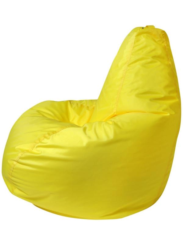 Кресло - мешок «Капля S», диаметр 85 см, высота 130 см, цвет жёлтый