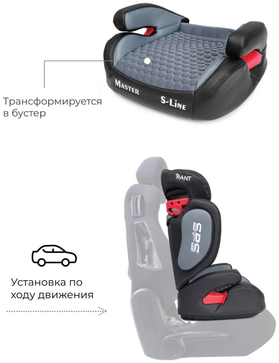 Автокресло BH2311 MASTER isofix SPS, группа 2-3 (15-36 кг), чёрный