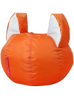 Кресло-мешок Ушастик-Лис d50/h47 цв оранжевый/белый нейлон 100% п/э