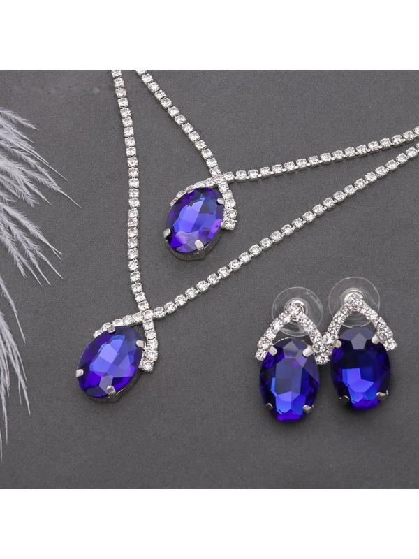 Набор 2 предмета: серьги, колье 