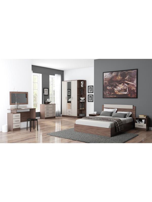 Шкаф 2-ух дверный Дуэт, 800х480х2200, Ясень шимо светлый/темный