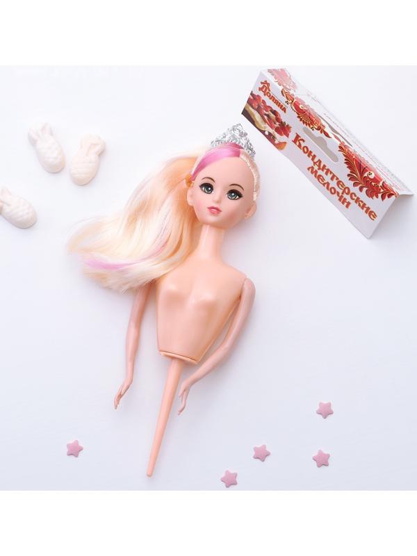 Кукла для торта «Глория», 18,5×6×3,5 см, длина держателя куклы 6,5 см