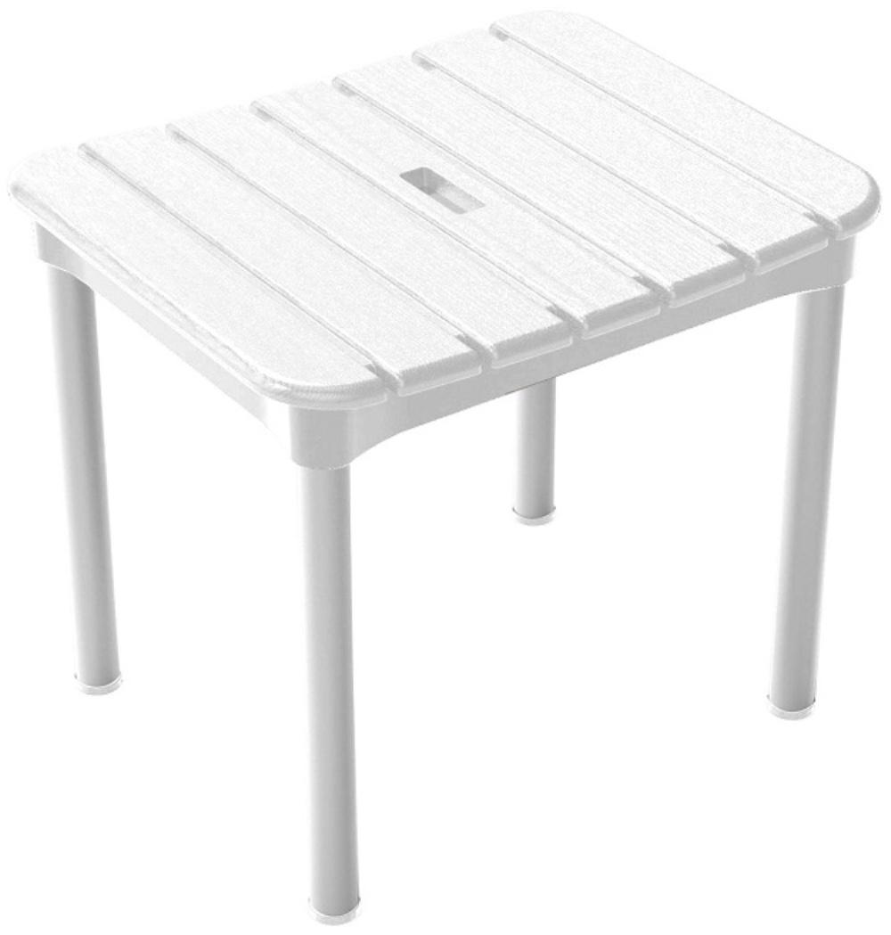 Стул для ванной Ecaliptus, до 100 кг, 37 х 30 х 34 см, белый