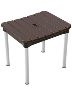 Стул для ванной Ecaliptus, до 100 кг, 37 х 30 х 34 см, коричневый