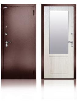 Сейф-дверь «Гала Ларче», 870 × 2050 мм, левая, цвет ларче светлый, зеркало