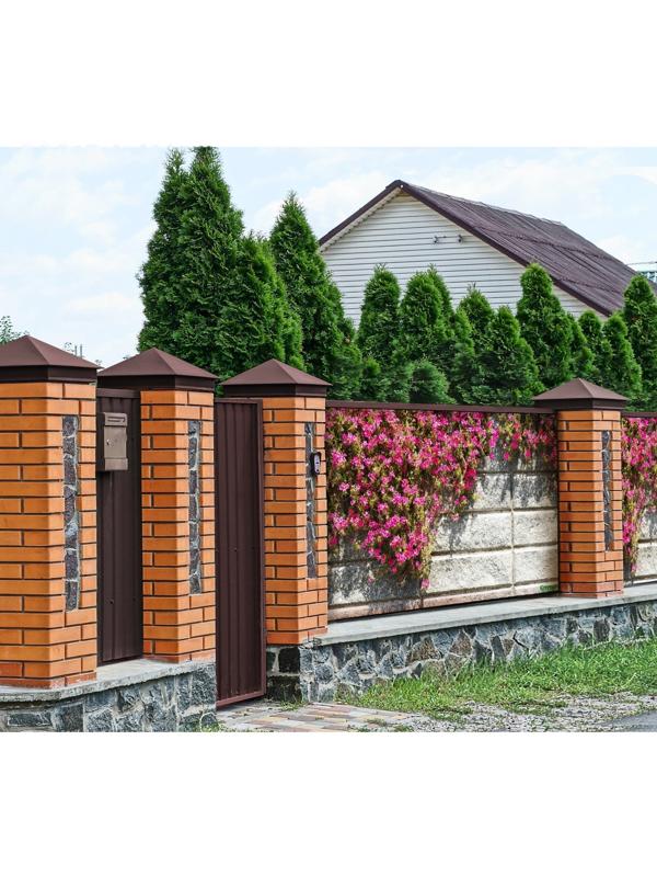 Фотобаннер, 300 × 200 см, с фотопечатью, люверсы шаг 1 м, «Стена с цветами»