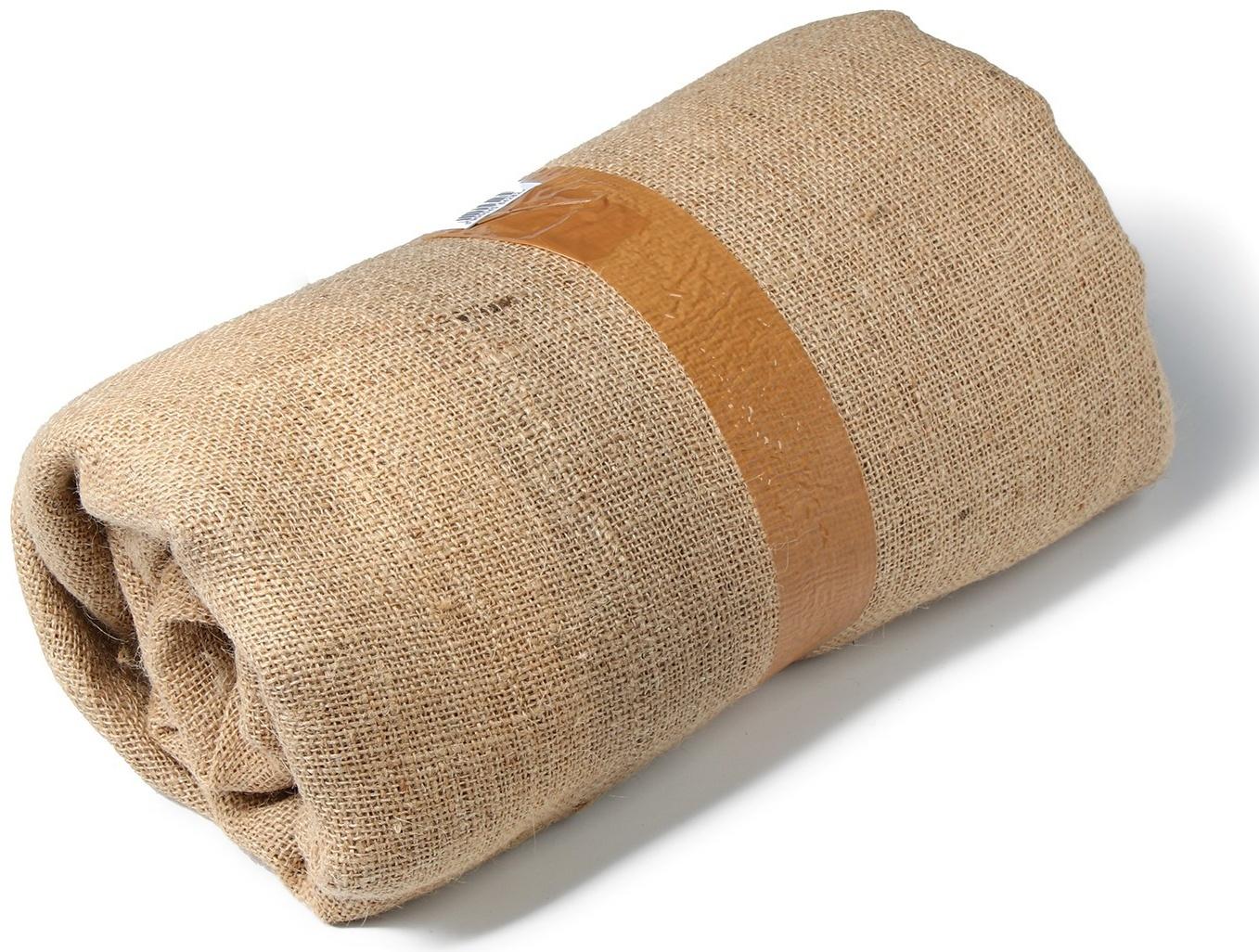 Джут натуральный, 8 × 1,06 м, плотность 315 г/м², плетение 46/54