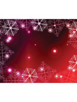 Фотобаннер, 250 × 200 см, с фотопечатью, люверсы шаг 1 м, «Снежинки»