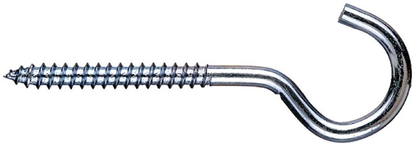 Шуруп-полукольцо Steelrex, белый цинк, 8x120 мм, 100 шт