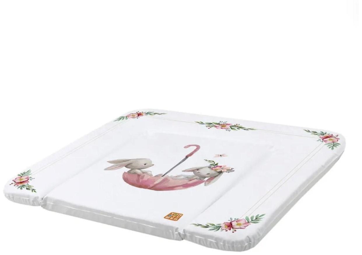 Пеленальный матрасик «Зайка-Акварель», 82х73 см