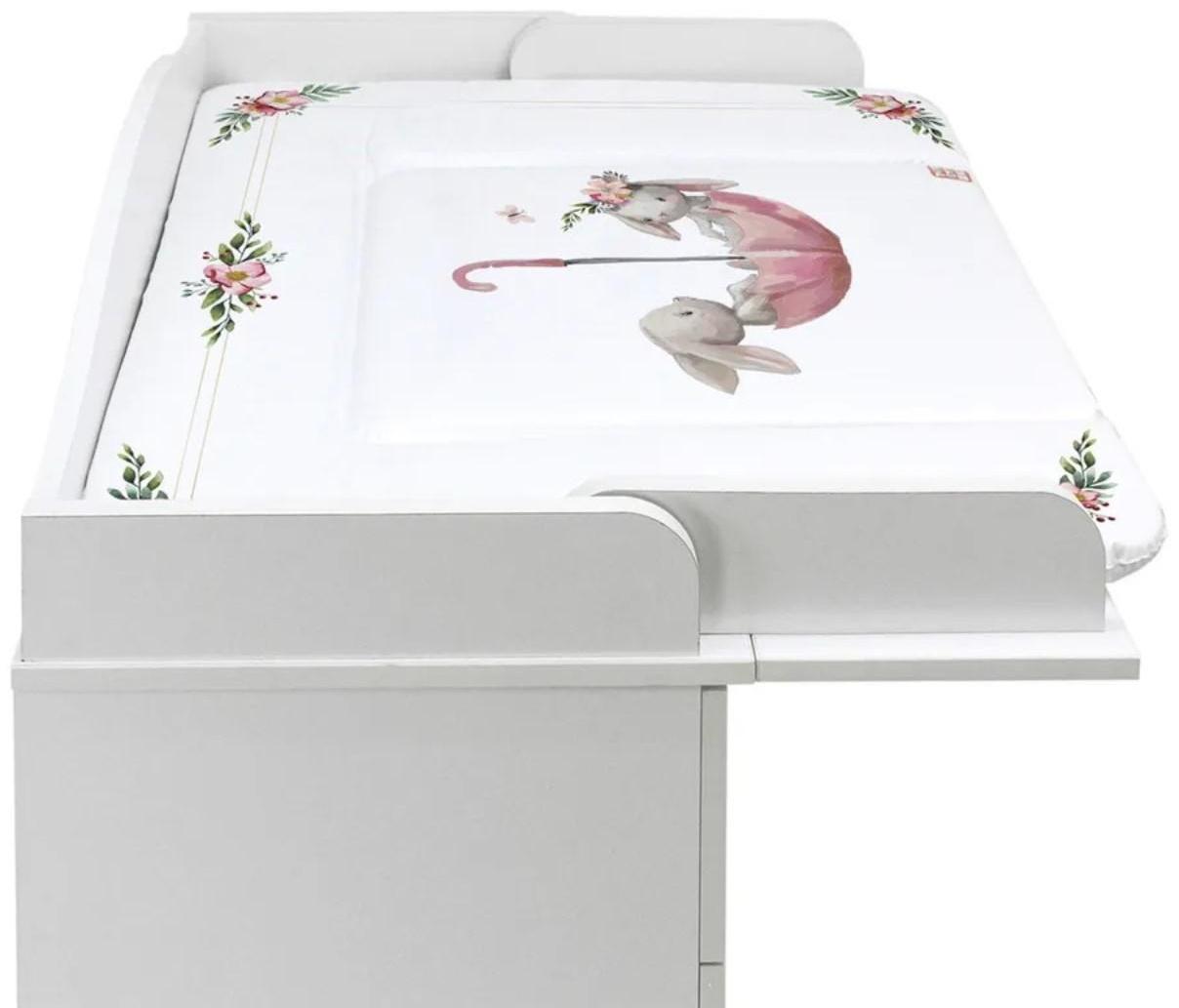 Пеленальный матрасик «Зайка-Акварель», 82х73 см