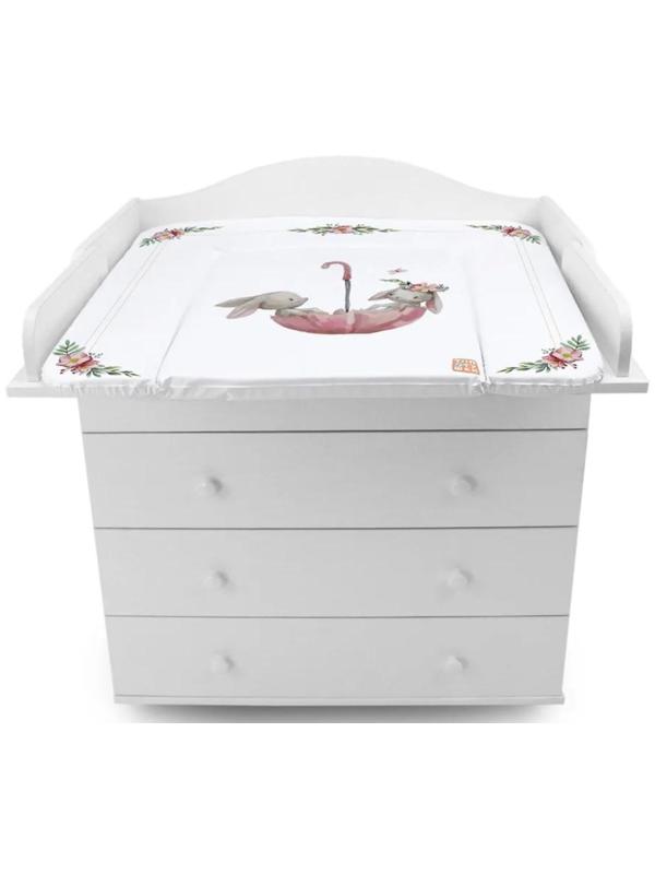 Пеленальный матрасик «Зайка-Акварель», 82х73 см