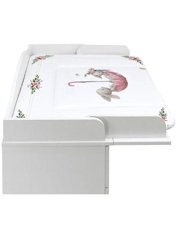 Пеленальный матрасик «Зайка-Акварель», 82х73 см