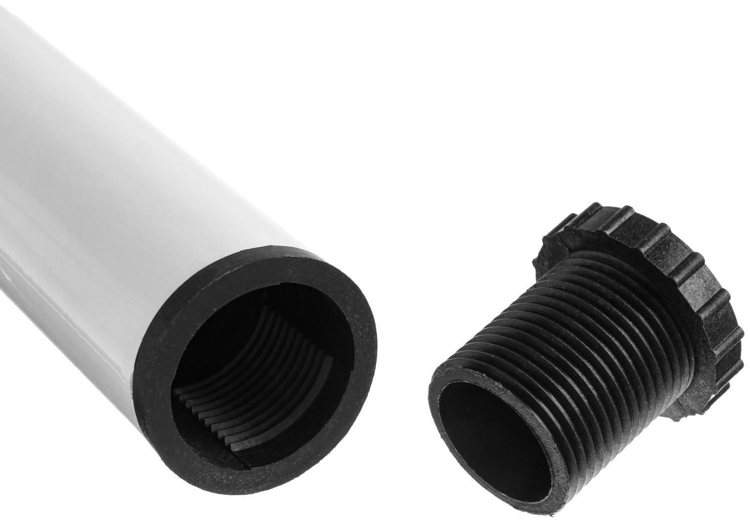 Опора для стола с регулируемым подпятников, h 715, d 51, Белая