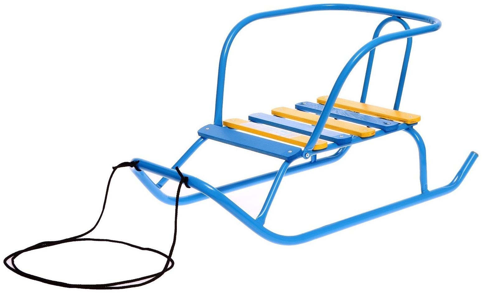 Санки «Ветерок 5», цвет голубой