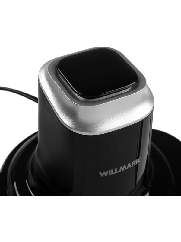 Измельчитель WILLMARK WMC-5288, стекло, 400 Вт, 1.2 л, чёрный