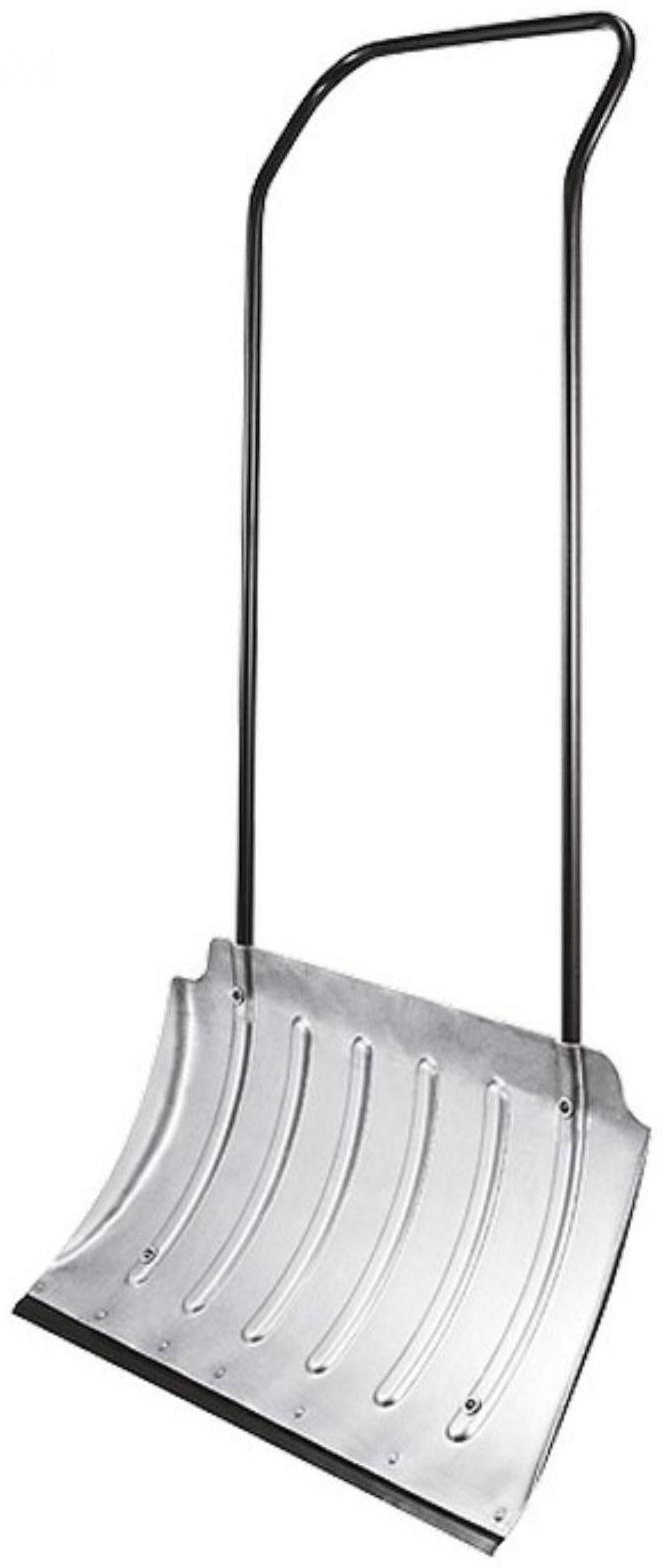 Скрепер алюминиевый «Сибртех» для уборки снега, ковш 420 × 750 мм, металлическая планка, стальная ручка