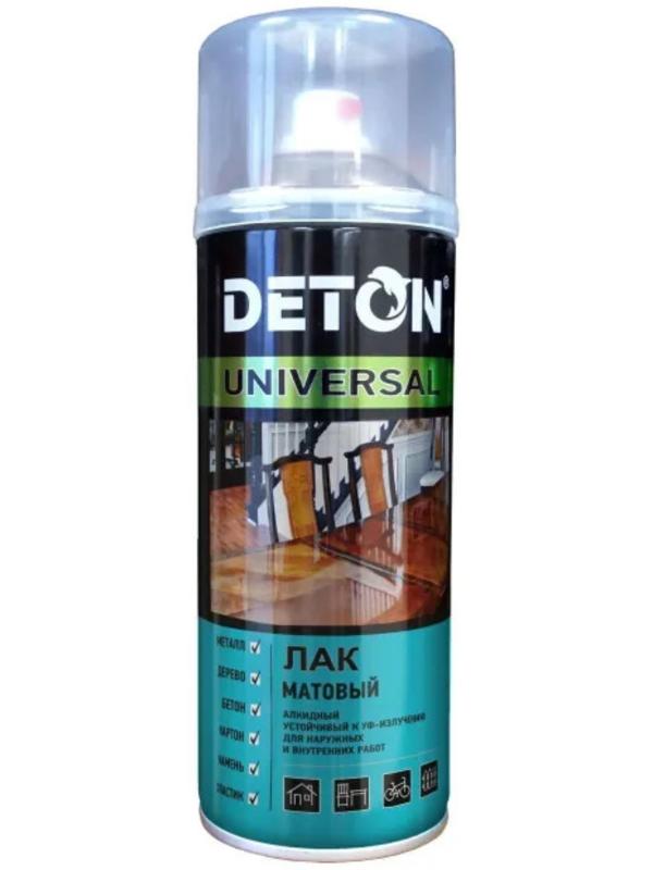Лак матовый алкидный DETON UNIVERSAL  аэрозоль 520мл