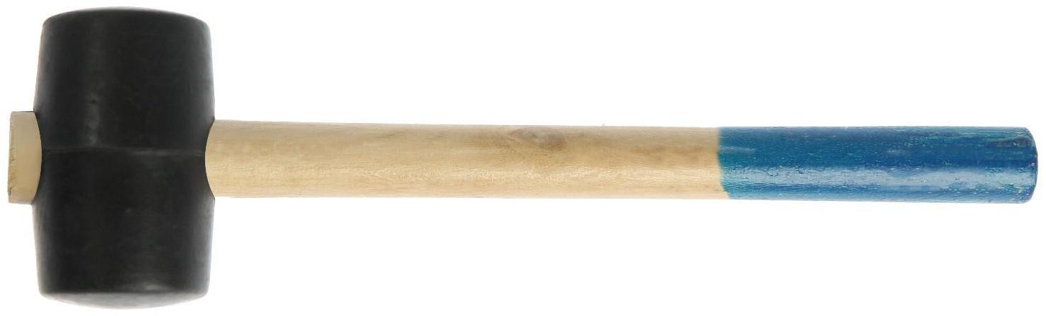 Киянка ТУНДРА, деревянная рукоятка, черная резина, 225 г