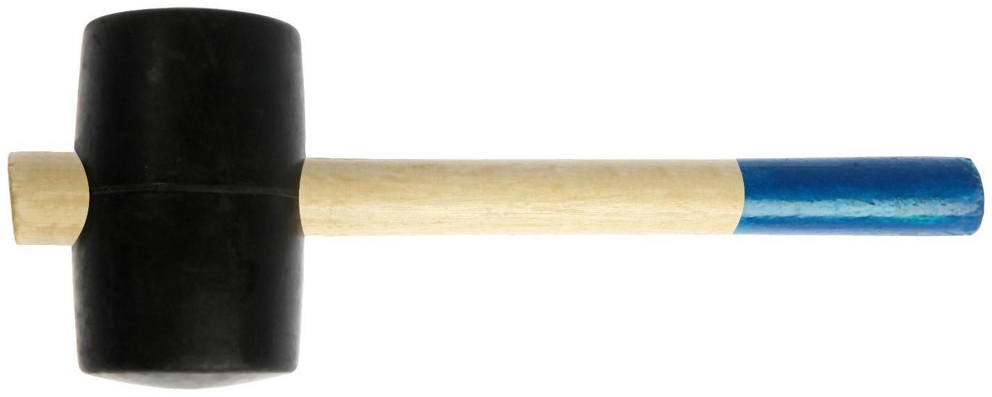 Киянка ТУНДРА, деревянная рукоятка, черная резина, 650 г