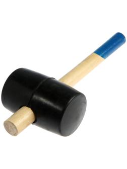 Киянка ТУНДРА, деревянная рукоятка, черная резина, 900 г