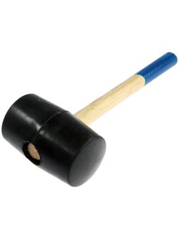 Киянка ТУНДРА, деревянная рукоятка, черная резина, 1100 г