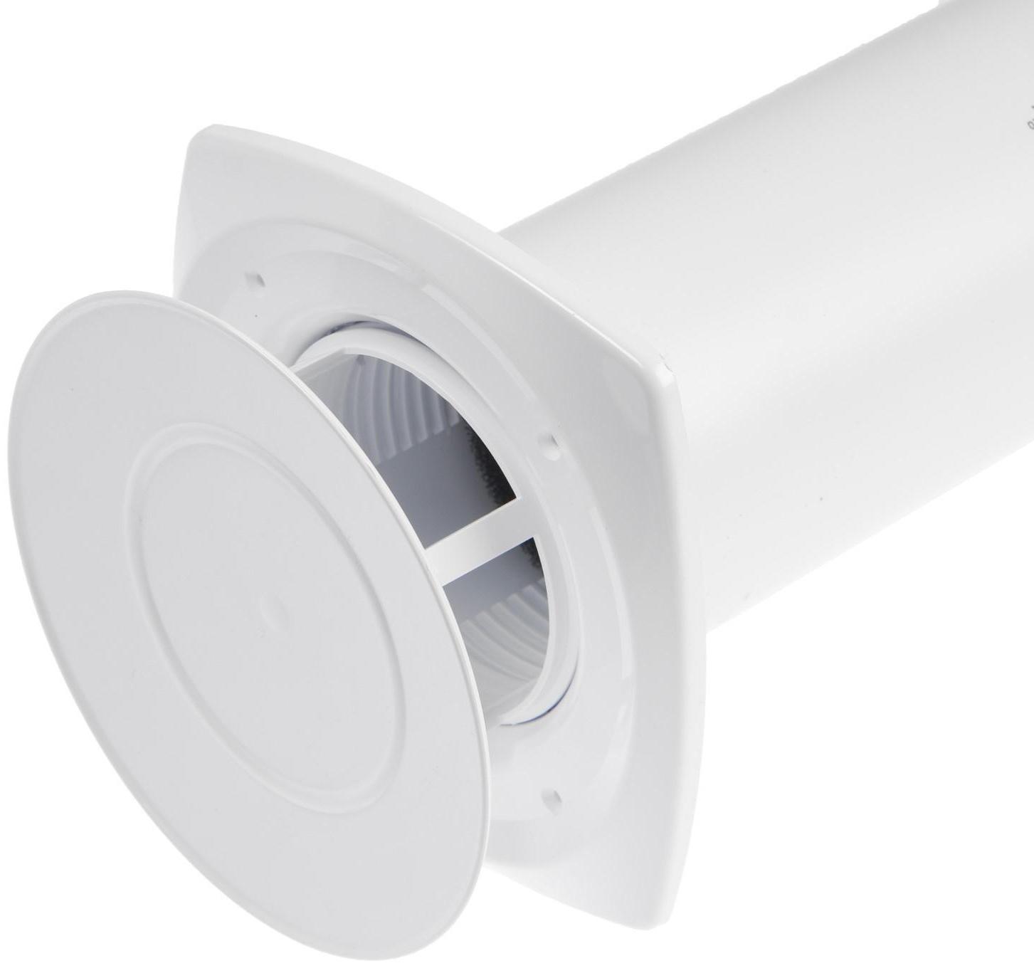 Клапан приточный ERA 10КП, d=100 мм, длина 500 мм, внешняя решетка из ABS-пластика