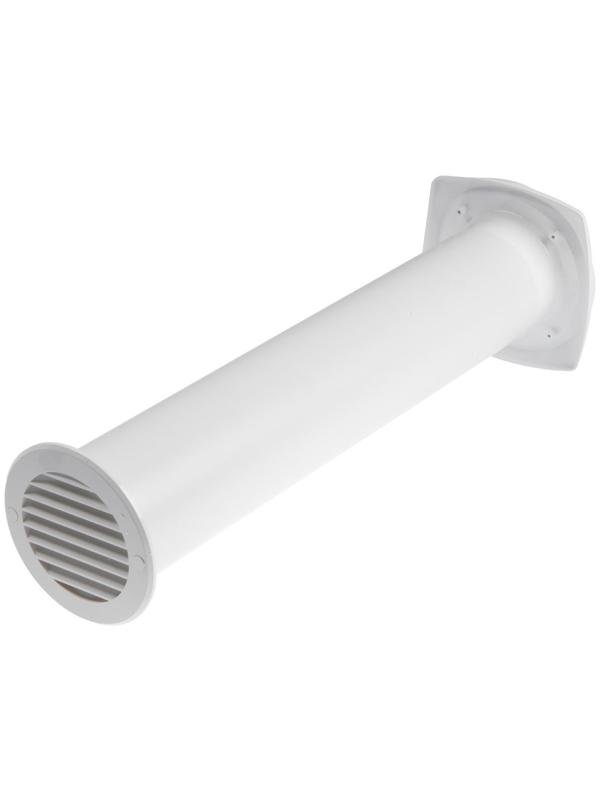 Клапан приточный ERA 10КП, d=100 мм, длина 500 мм, внешняя решетка из ABS-пластика