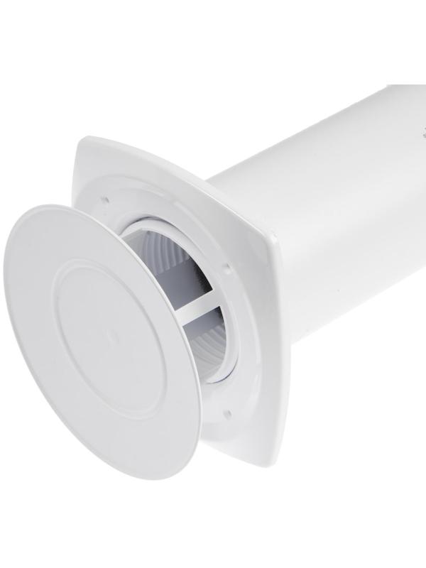 Клапан приточный ERA 10КП, d=100 мм, длина 500 мм, внешняя решетка из ABS-пластика