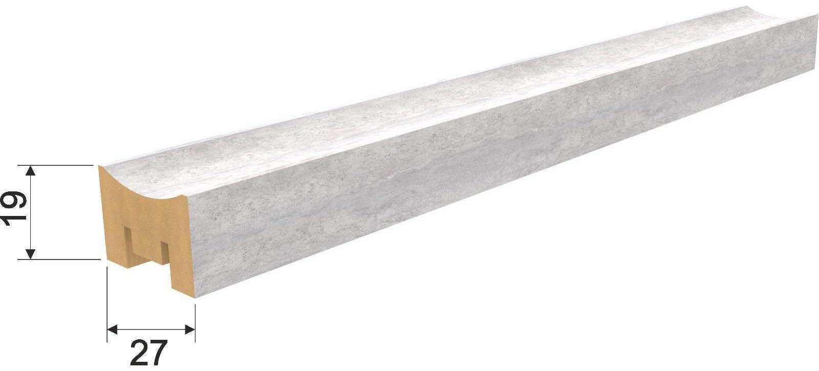 Интерьерная Рейка МДФ, Милана Рекесс Чикаго, 2680х19х27 мм